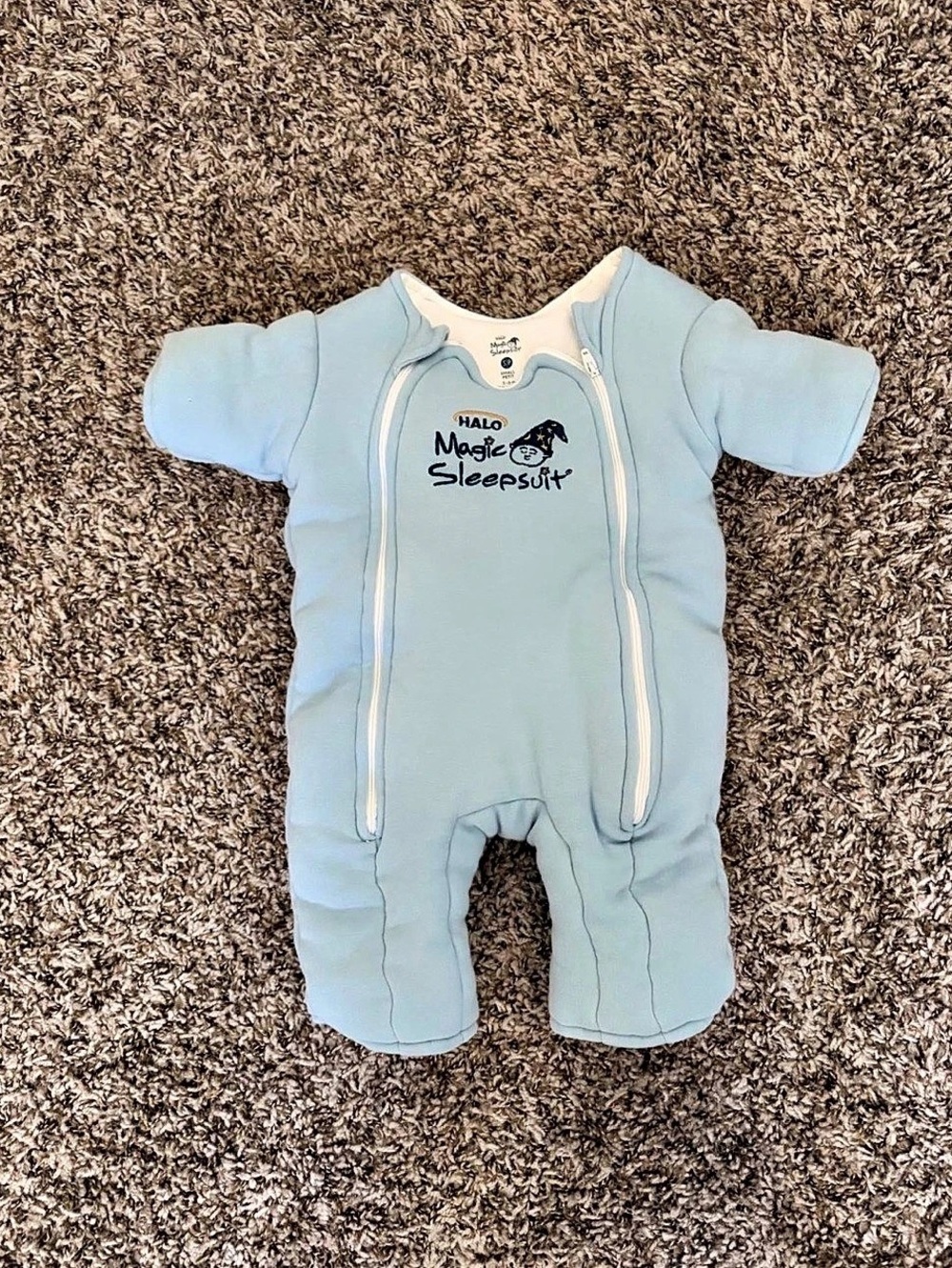Halo Magic Sleepsuit Baby Small Blue Footie
